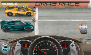 Abbildung 5: 2D Grafik mit hohem Spielspaß - Drag Racing.