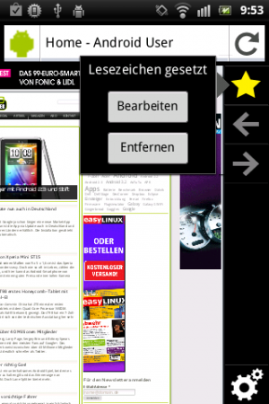 Auch auf der rechten Seite haben die Entwickler nützliche Funktionen untergebracht.