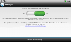 Abbildung 2: Unter den vorinstallierten Anwendungen befindet sich auch eine Synchronisierungssoftware.
