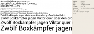 Die neue Schrift "Roboto" verleiht Ice Cream Sandwich das typische Aussehen.