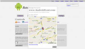 Abbildung 6: Die App Android Lost erlaubt Ihnen auf vielfältige Weise, Ihr Smartphone über einen angegliederten Webservice wiederzufinden.