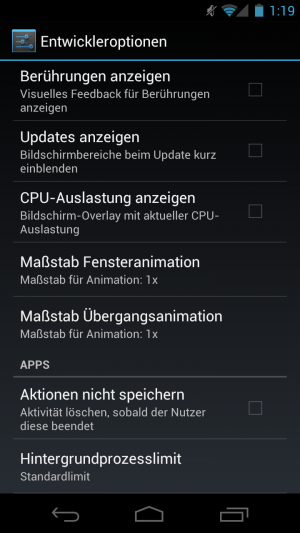Abbildung 12: Google hat die Möglichkeiten für Entwickler auf Android 4.0 stark erweitert.