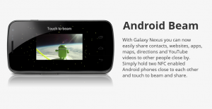 © google.com/nexusAbbildung 2: Mit Android Beam lassen sich praktisch beliebige Daten drahtlos auf ein anderes Gerät schicken.