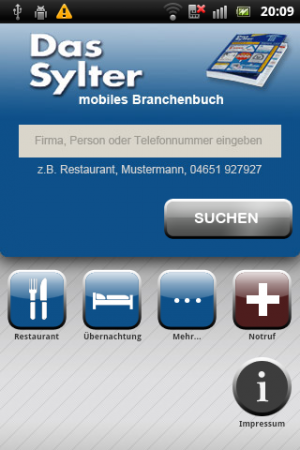 Abbildung 11: Für Sylt gibt es ein eigenes Branchentelefonbuch.