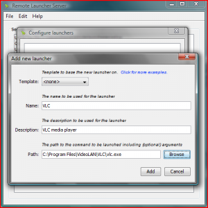 Abbildung 7: So erstellen Sie einen Launcher auf dem Remote Launcher Server.