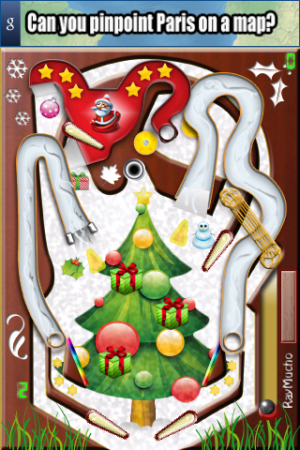 Abbildung 4: Die Details des Flippers aus der Pinball XMas Edition sind auf kleinen Bildschirmen etwas schlecht erkennbar.