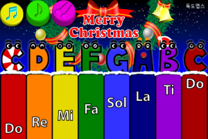 Abbildung 11: My baby Xmas piano funktioniert wie ein echtes Klavier.