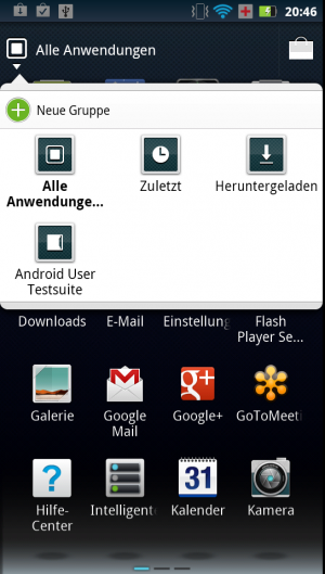 Abbildung 5: Über Gruppen schaffen Sie Ordnung im App-Dschungel.