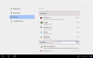 Abbildung 13: Firefox unterstützt Add-ons und Sie haben eine große Anzahl an Modulen aus denen Sie auswählen können.