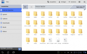 Abbildung 3: Files by Zenfield steht Open Manager in nichts nach und spricht zudem auch deutsch.