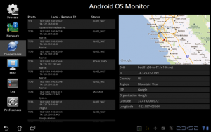 Abbildung 10: Bei Android ganz normal: Eine App greift per Internet auf einen Server in Mountain View zu.