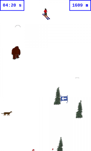Abbildung 11: Bei Ski klassisch gilt: Immer schön Slalom fahren und vor dem Yeti acht geben.
