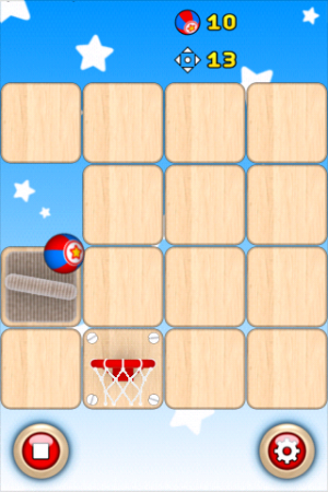 Abbildung 5: ? und lässt dann den Ball herunterfallen. Insgesamt hat man 10 Bälle zur Verfügung, bevor man das Puzzle noch einmal komplett von vorne anfangen muss.