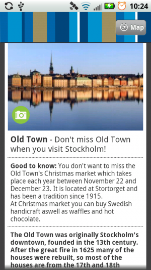 Abbildung 9: Der Stockholm Info Guide geht ins Detail: Erfahren Sie mehr über die schwedische Hauptstadt.