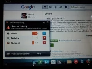 Abbildung 8: Für das Android-System und das Linux-System stehen zusammen 1 GByte RAM bereit.