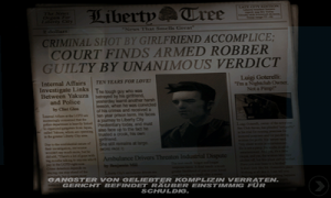 Abbildung 8: Der Hauptprotagonist von Grand Theft Auto III ist ein flüchtiger Sträfling. Die Presse geht davon aus, dass die Sträflinge inklusive Transporter in die Luft flogen.