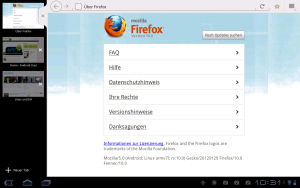 Firefox in der zehnten Ausgabe.