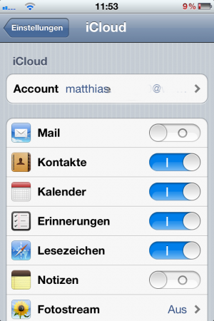 Abbildung 5: Von der iCloud müssen Sie sich unter Android verabschieden. Die Google-Dienste bieten jedoch eine gleichwertige Alternative.