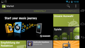 Abbildung 6: Der Android Market (Google Play) bietet ein sehr umfangreiches Repertoire an Apps.