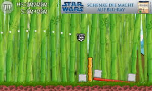 Abbildung 7: Grafik, Gameplay, Spielspaß - Pandas vs Ninjas muss in jeder Hinsicht gegenüber Angry Birds Federn lassen.