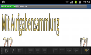 Abbildung 9: Ein Renderingfehler: die WordArts waren einmal über dem Bild.