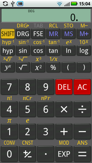 Abbildung 4: RealCalc ist ein Taschenrechner für alle, denen der Standard-Rechner des Androiden nicht genügt.