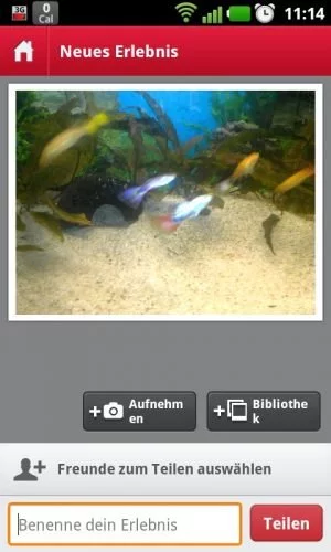 Abbildung 3: Möchte man ein Foto mit einer geschlossenen Benutzergruppe teilen, kann man dies mit einem "Erlebnis". Nur ausgewählte Empfänger können dieses sehen.