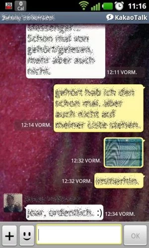 Abbildung 5: Individuelle Hintergrundbilder für jeden Chat sind kein Problem.