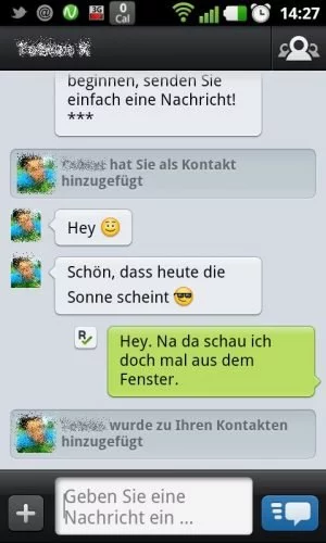 Abbildung 21: Das übersichtliche und schlichte Design des Kik-Messengers weiß zu gefallen.