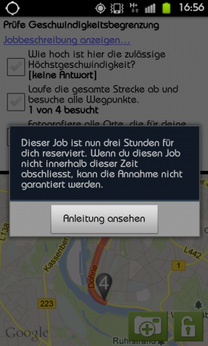 Abbildung 4: Die Anleitung für den zweiten Job sah auf den ersten Blick recht einfach aus.