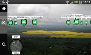 Abbildung 5: Mit dem passenden Addon lässt sich Locus Maps auch um Augmented Reality Features erweitern.