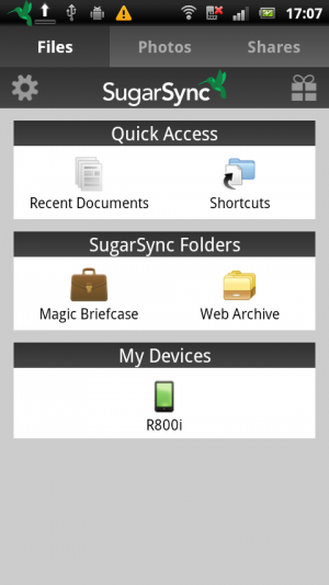 Abbildung 6: Sugarsync bietet praktisch den selben Funktionsumfang wie Dropbox. Wenn Sie eine Alternative zum Platzhirschen suchen, dann könnte der Dienst eine Alternative sein.