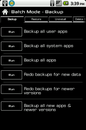 Abbildung 6: Der Batch-Modus kann nützlich sein, um bestimmte Aktionen auf mehreren Apps auszuführen.