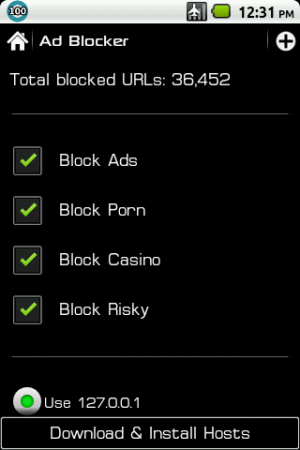 Abbildung 9: Mit dem Ad Blocker entfernen Sie Werbeanzeigen von Webseiten und aus Apps.