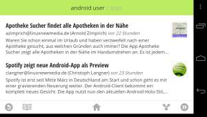Die App lässt sich auch im Querformat auf Smartphones gut nutzen.