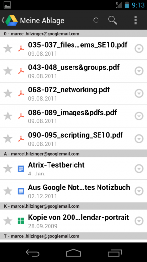 Verwalten Sie Ihre Dokumente über den Cloud-Speicherdienst.