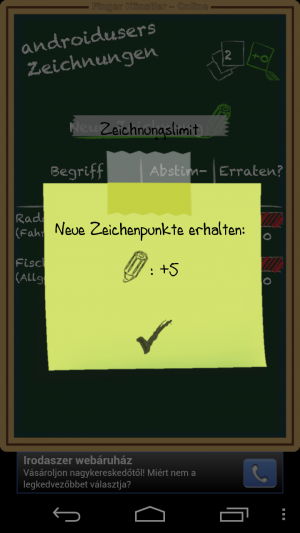 Für die gemalten Zeichnungen gibt es Punkte aufs Konto.