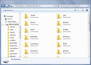 Abbildung 3: Microsoft Windows und MTP vertragen sich seit Vista hervorragend. Unter XP brauchen Sie den Media Player 10.