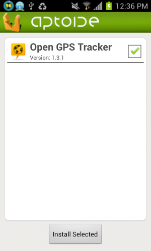 Abbildung 10: Aptoide unterstützt auch geplante Installation.