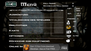 Die begehrten Sonnentaler gibt es nicht nur als In-App-Käufe sondern auch per Werbung. Diese taucht nur im Menü auf, der Spielfluss wird nicht beeinträchtigt.