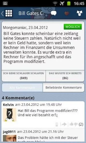 Ob es sich besser schläft, wenn man um Bill Gates' Steuerabrechnung Bescheid weiß, müssen Sie selbst herausfinden.