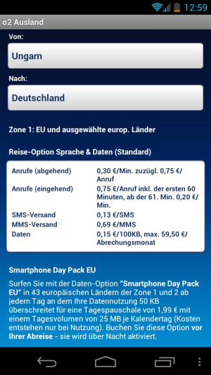 Die meisten Provider bieten für den Auslandsurlaub passende Apps an.