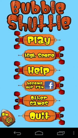 Das Hauptmenü des Spiels. Neben lokalen Highscore-Werten kann man seine Erfolge auch im Netz teilen.