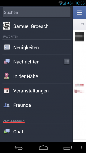 Abbildung 3: In der Sidebar finden sich alle wichtigen Menüpunkte, hier erreichen Sie auch Ihre Seiten.