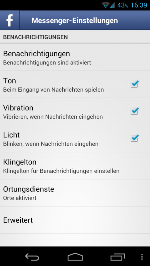 Abbildung 8: Viele Einstellungen lassen sich zwar nicht vornehmen, das Deaktivieren der Ortungsdienste hilft aber beim Akku-Schonen.