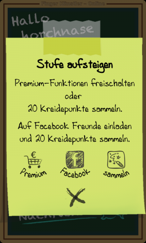 Abbildung 6: Der Aufstieg zu Stufe 5 und höher muss freigeschaltet werden.