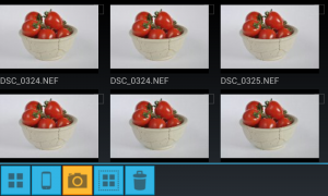 Abbildung 6: Mit DslrDashboard speichern Sie Fotos auf der Speicherkarte der Kamera oder auf Ihrem Android-Gerät.