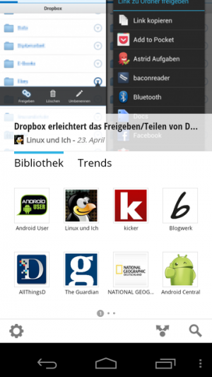 Abbildung 1: Google Currents ist ideal für alle U-Bahn-Pendler und Bahnfahrer.