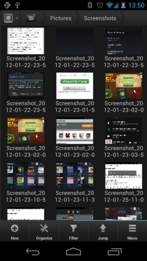 Abbildung 2: Im dunklen Theme passt der Solid Explorer besser zu Android 4.0.