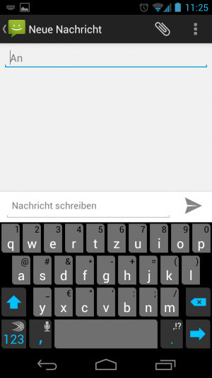 Die verbreiterte Leertaste verhindert Vertipper.